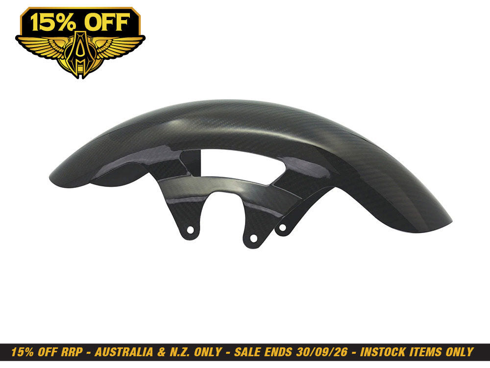 Cafe Front Fender - Carbon Fibre. Fits Most Touring 2014-2024 with 19in. Front Wheel.