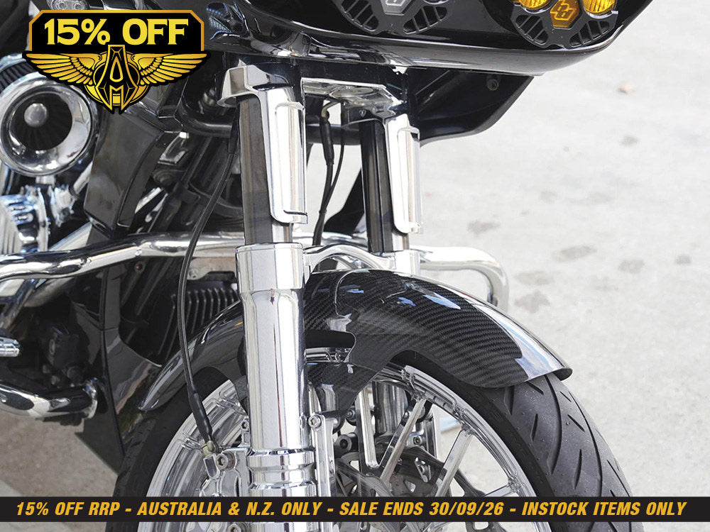 Cafe Front Fender - Carbon Fibre. Fits Most Touring 2014-2024 with 19in. Front Wheel.