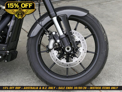 Qualifier Carbon Front Fender - Gloss Finish. Fits Softail Low Rider S 2020up & Low Rider ST 2022up with 19in. or 21in. front Wheel