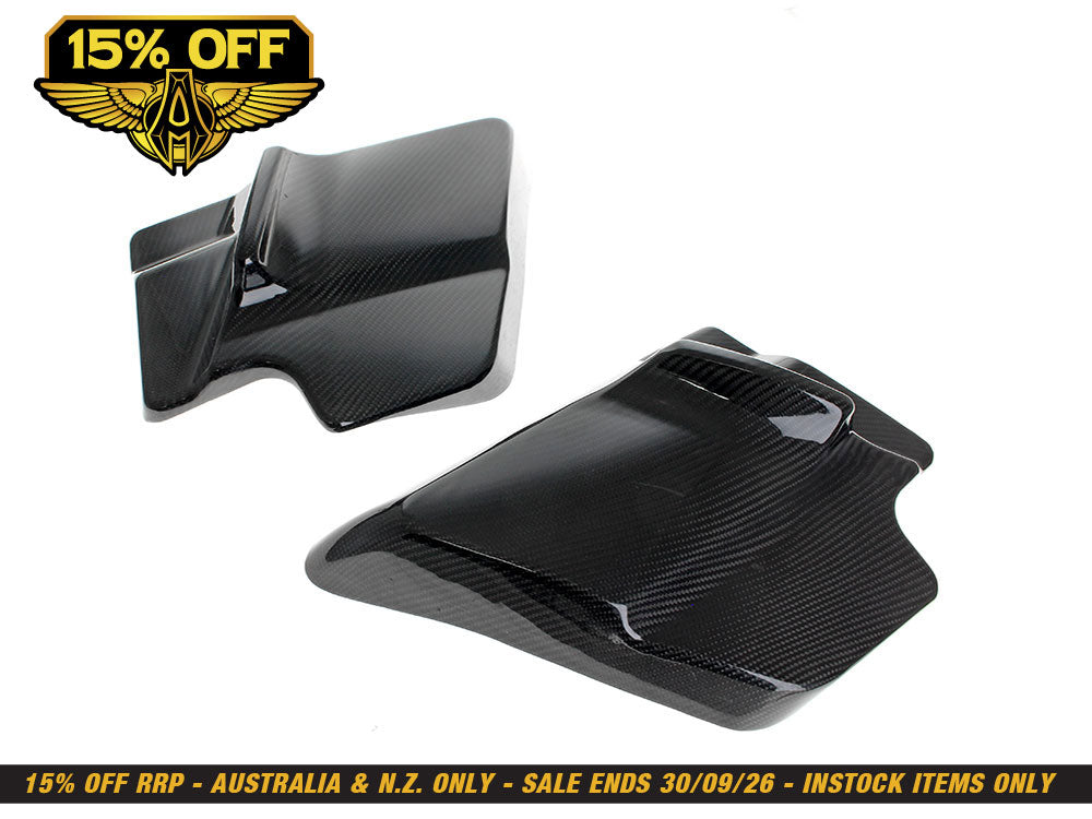 Carbon Side Covers - Gloss Finish. Touring 2009-2023
