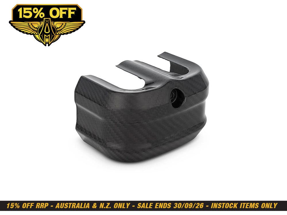 Carbon Coil Cover - Gloss Finish. Fits Softail 2018up & CVO Touring 2023up, Street Glide & Road Glide 2024up, Touring 2025up