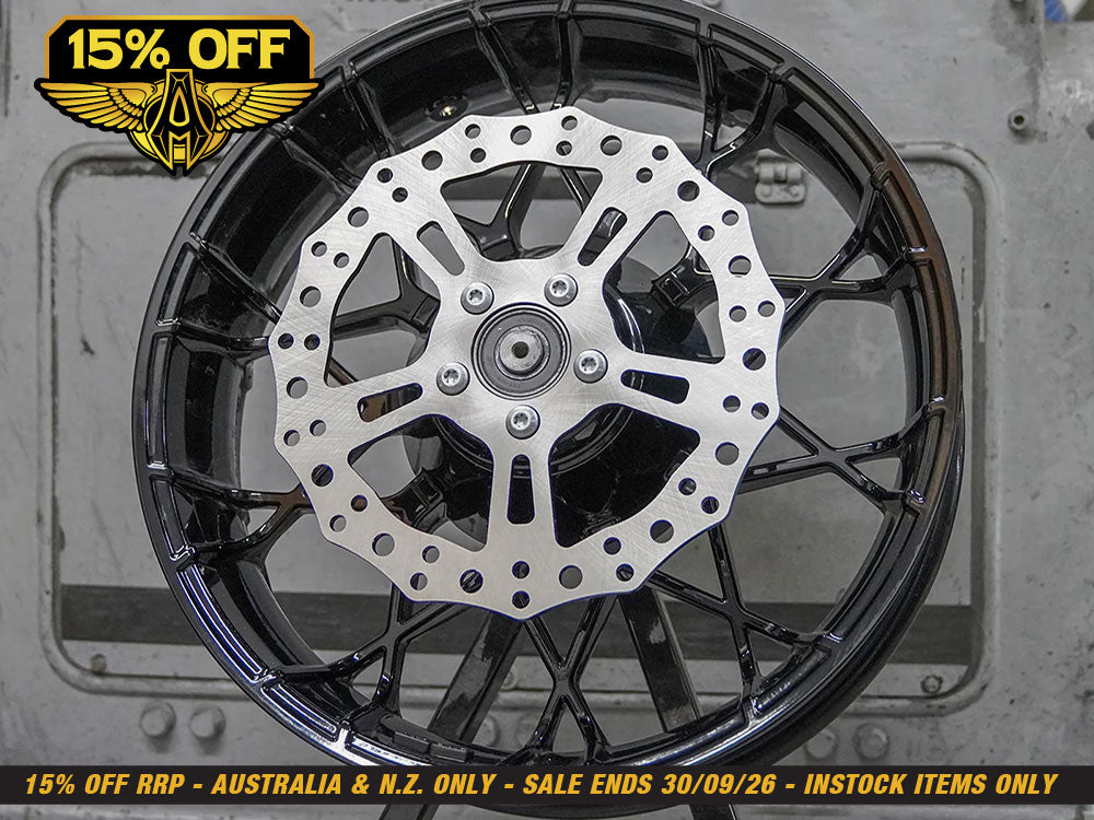 11.8in. Rear Jagged Stainless Steel Disc Rotor. Fits Touring 2008up
