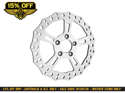 11.8in. Rear Jagged Stainless Steel Disc Rotor. Fits Touring 2008up