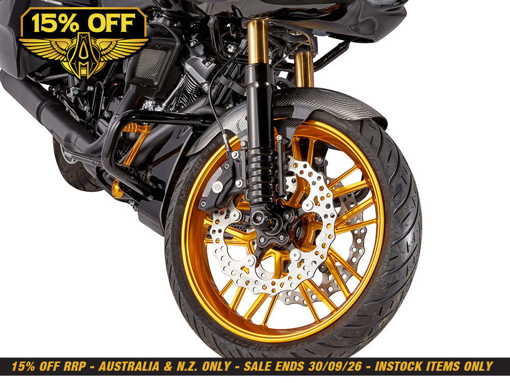 12.6in. Front Jagged Disc Rotor - Stainless Steel. Fits Touring 2024up with OEM Wheel and Spoke Mounted 320mm Rotors.
