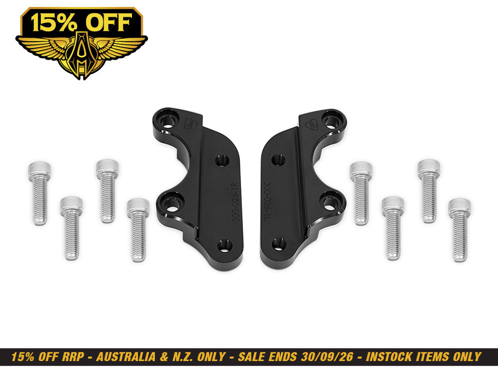 15in. Left & Right Hand Front Jagged Big Brake Disc Rotors. Fits V-Rod 2006-2017 with OEM Cast Wheel