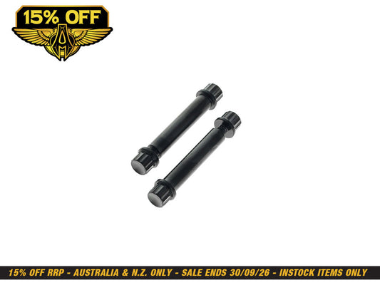 Titanium 12-Point Footpeg Mounting Hardware - Black. Fits Softail 2018up & Sportster S 2021up