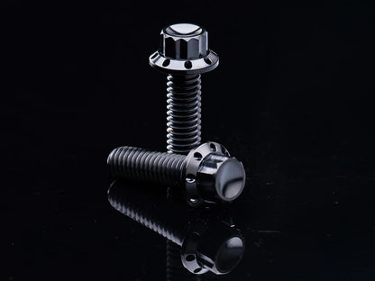 Titanium 12-Point Primary Cover Bolt Kit - Black. Fits Softail 2007-2017 Non-240 Tyre Models & Touring 2017up