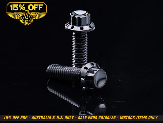 Titanium 12-Point Transmission Top Cover Bolt Kit - Black. Fits Softail 2007-2024, Most Touring 2007-2024 & Dyna 2006-2017