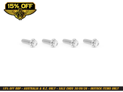 Titanium 12-Point Transmission Top Cover Bolt Kit or Clutch & Brake Perch Bolt Kit - Polished. Fits CVO Touring 2023up, Street Glide & Road Glide 2024up, Touring 2025up & Softail 2025up
