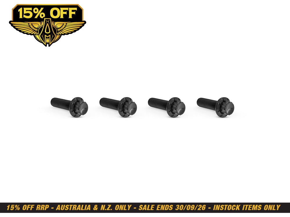 Titanium 12-Point Transmission Top Cover Bolt Kit or Clutch & Brake Perch Bolt Kit - Black. Fits CVO Touring 2023up, Street Glide & Road Glide 2024up, Touring 2025up & Softail 2025up