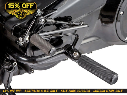 Mid Controls - Black. Fits Touring 2014-2023
