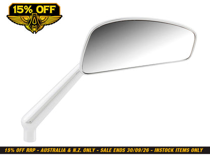 Tearchop Mirror - Chrome. Fits Right.