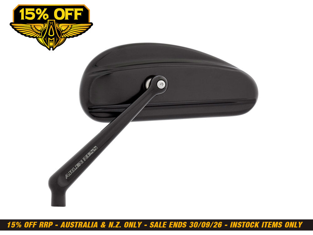 DownDraft Mirrors - Black. Left and Right Set.
