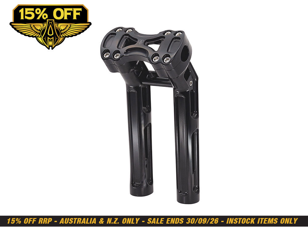10in. Method Kickback Risers - Black. Fits 1in. Handlebar