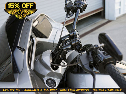 10in. Method Kickback Risers - Black. Fits 1in. Handlebar