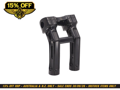 7in. Method Kickback Risers - Black. Fits 1in. Handlebar