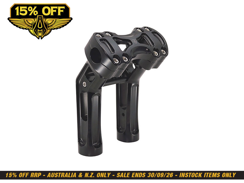 7in. Method Kickback Risers - Black. Fits 1in. Handlebar
