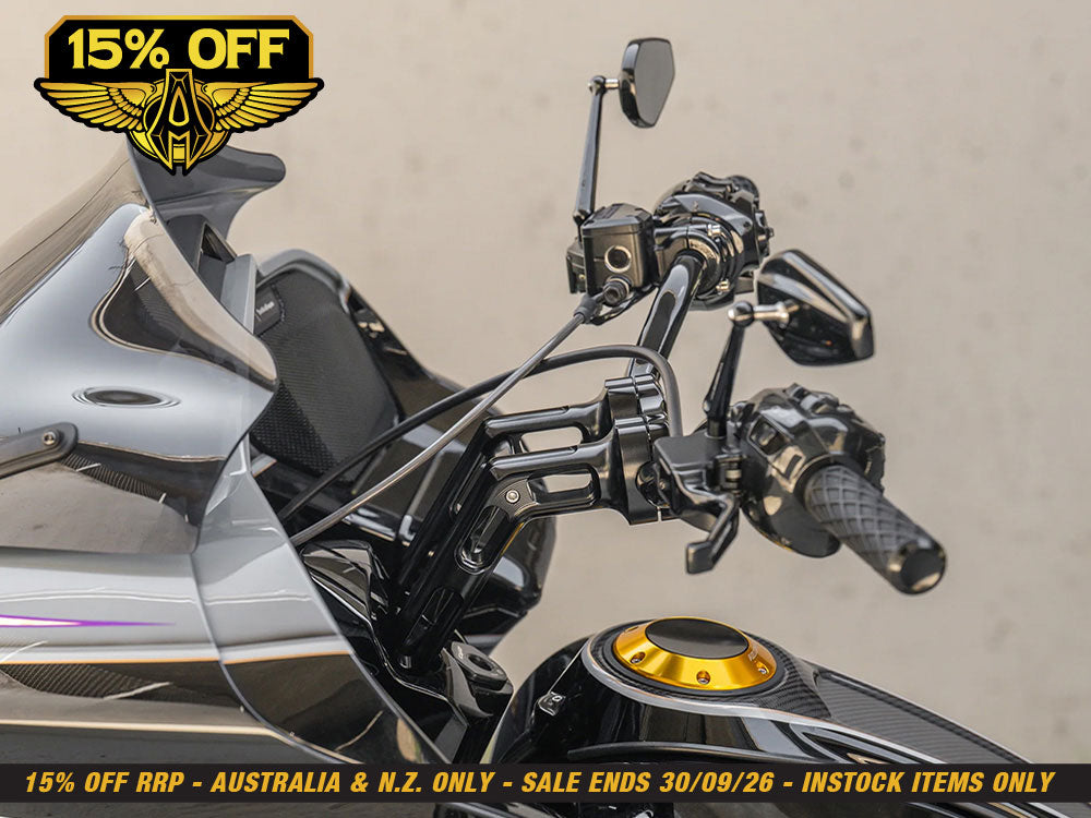 10in. Method Wayback Risers - Black. Fits 1in. Handlebar