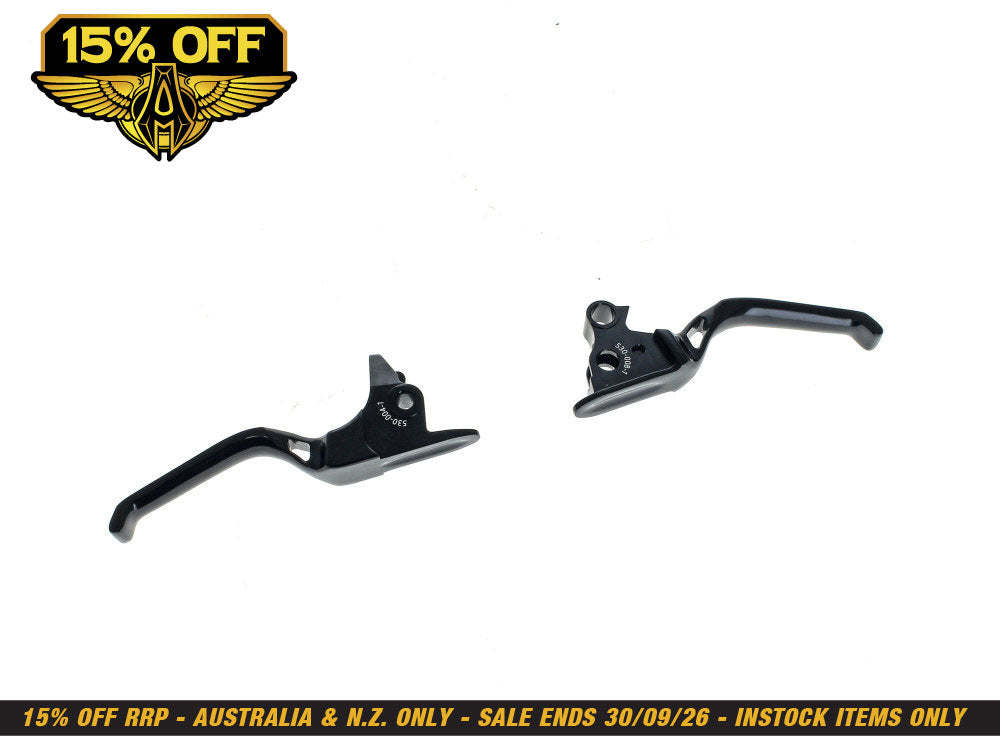 Method Levers - Black. Fits Softail 2018-2024