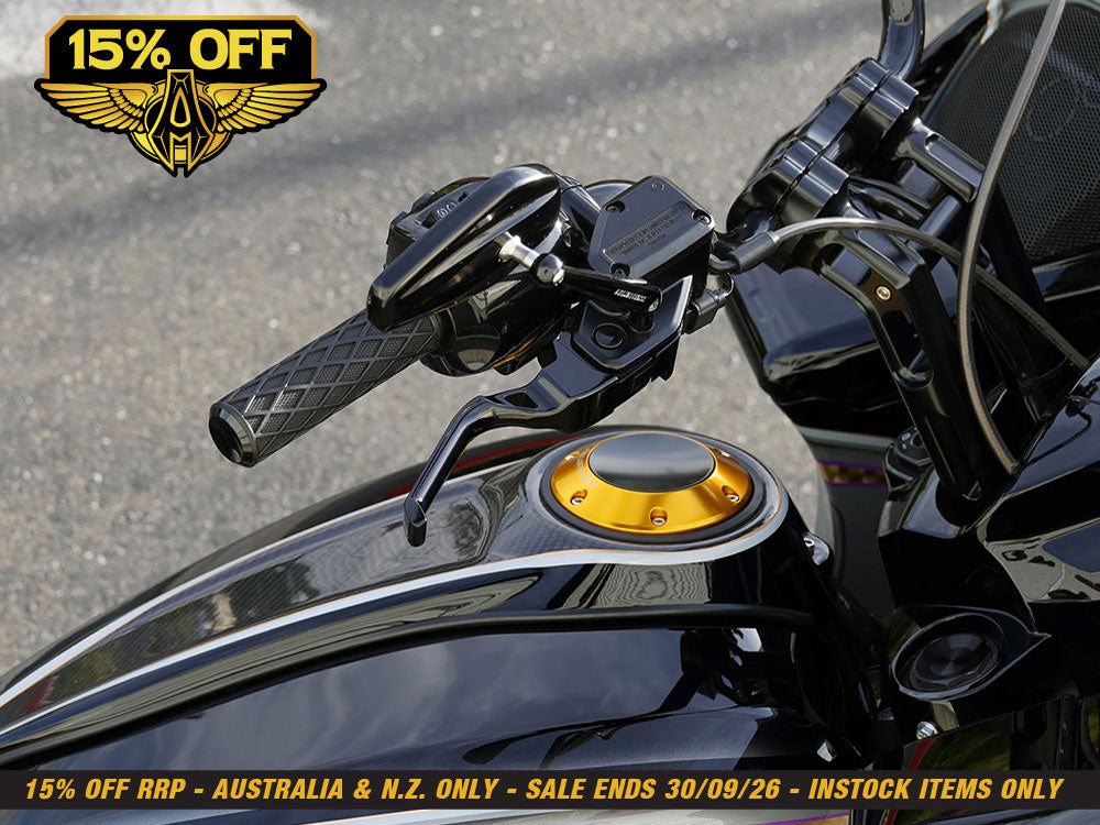 Method Levers - Black. Fits CVO Touring 2023up, Street Glide & Road Glide 2024up, Touring 2025up