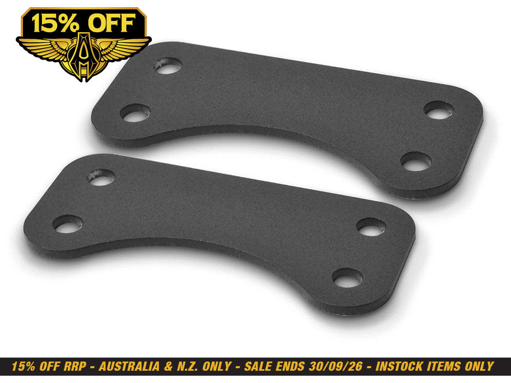 Fender Spacer Kit - Black. Fits Touring 2014-2023 with 21in. Wheel & OEM Fender