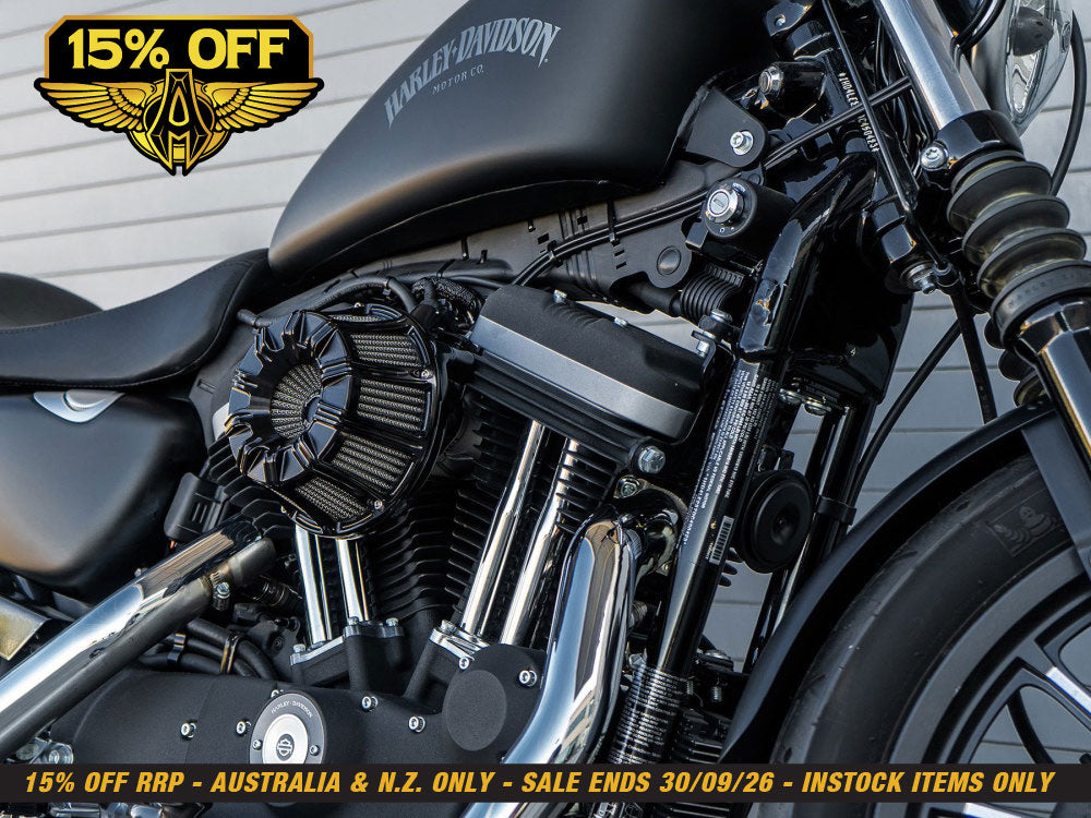 10-Gauge Air Cleaner Kit - Black. Fits Touring 2017-2024 & Softail 2018-2024