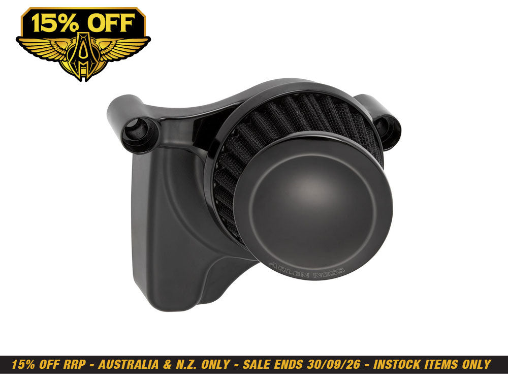 Mini 22° Air Cleaner Kit - Black. Fits Sportster 1988-2021.