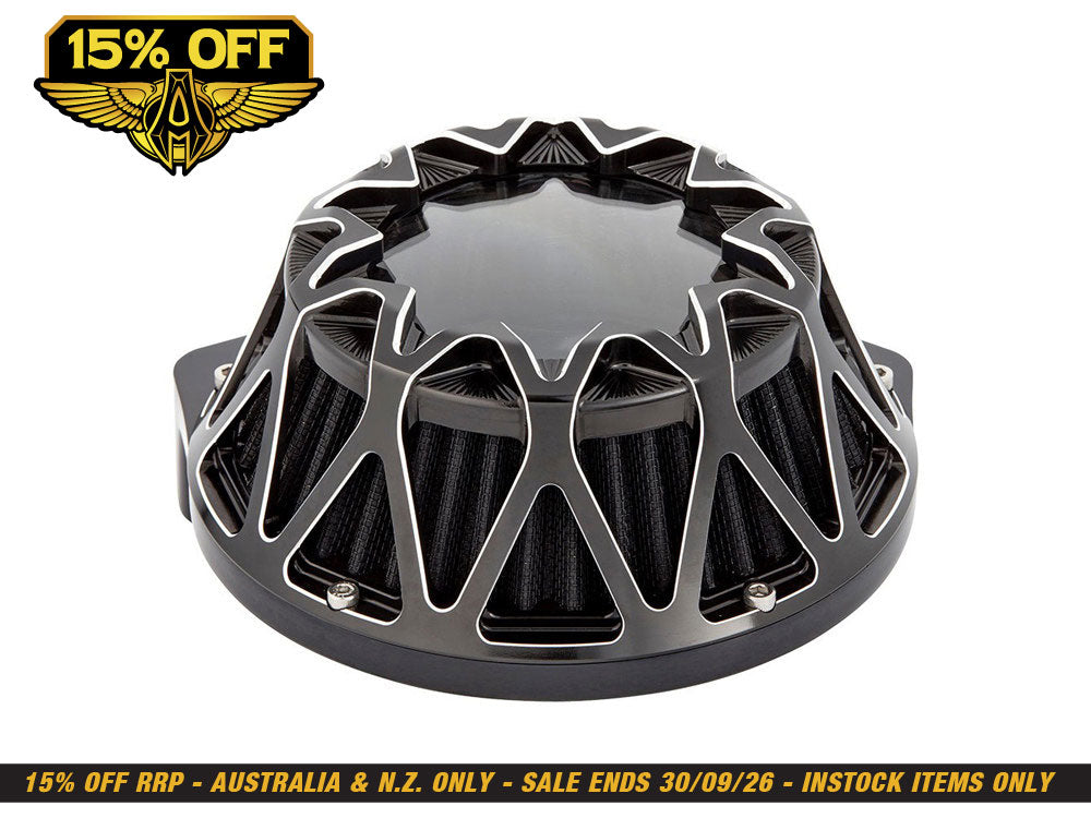 Crossfire Air Cleaner Kit - Contrast Cut. Fits Touring 2017-2024 & Softail 2018-2024