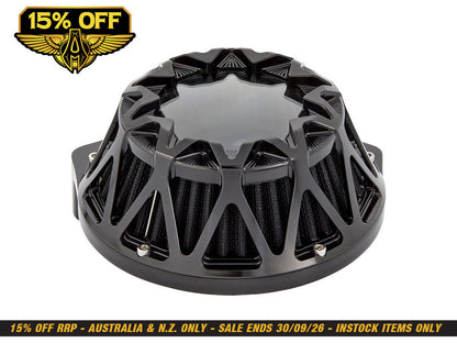 Crossfire Air Cleaner Kit - Black. Fits Touring 2017-2024 & Softail 2018-2024