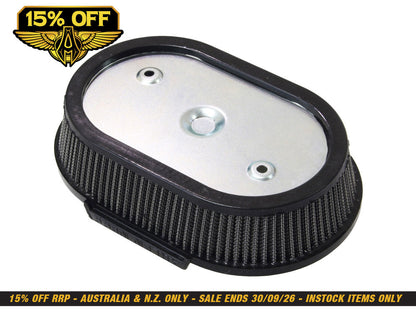 High Flow Air Filter Element. Fits Milwaukee-Eight 2017-2024 with Ventilator/Oval Air Cleaner