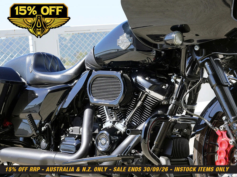 Stage 2 Oval Performance Air Cleaner Upgrade Kit - Black. Fits Touring 2017-2024 & Softail 2018-2024 with Ventilator/Oval Air Cleaner