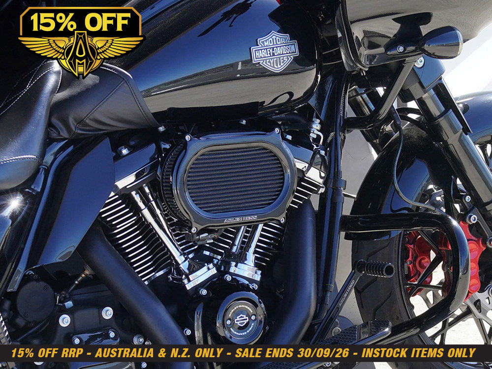 Stage 2 Oval Performance Air Cleaner Upgrade Kit - Black. Fits Touring 2017-2024 & Softail 2018-2024 with Ventilator/Oval Air Cleaner