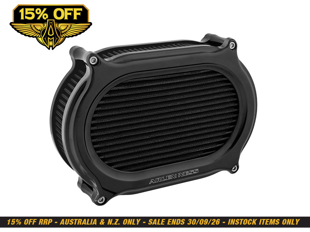 Stage 2 Oval Performance Air Cleaner Kit - Black. Fits CVO Touring 2023up, Street Glide & Road Glide 2024up, Touring 2025up & Softail 2025up