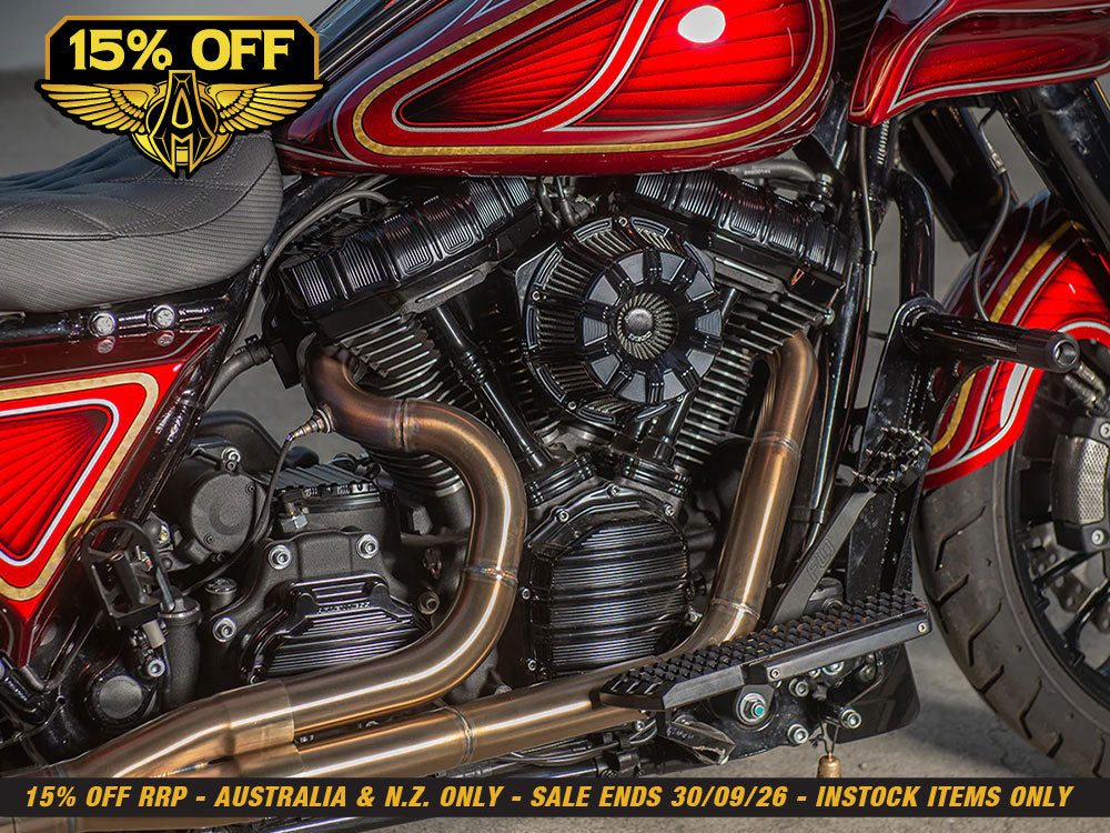 10-Gauge Air Cleaner Kit - Black. Fits CVO Touring 2023up, Street Glide & Road Glide 2024up, Touring 2025up & Softail 2025up