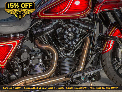 10-Gauge Air Cleaner Kit - Black. Fits CVO Touring 2023up, Street Glide & Road Glide 2024up, Touring 2025up & Softail 2025up