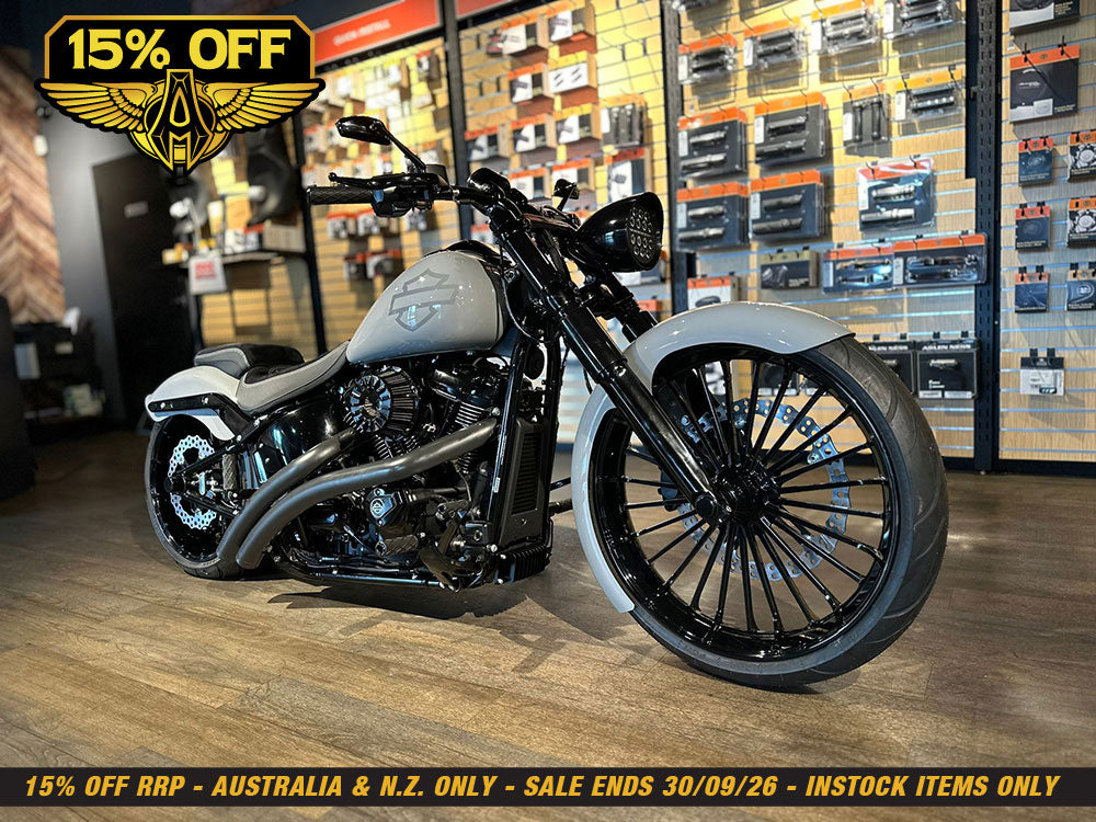 15-Spoke Air Cleaner Kit - Black. Fits CVO Touring 2023up, Street Glide & Road Glide 2024up, Touring 2025up & Softail 2025up