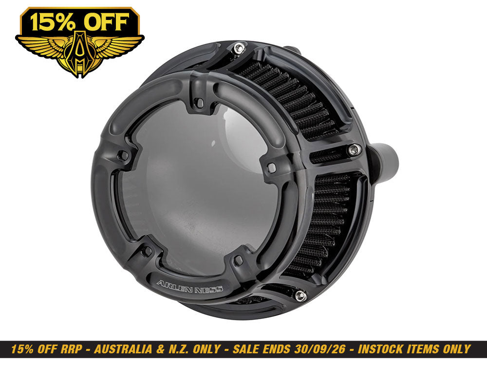 Method Clear Air Cleaner Kit - Black Anodized. Fits CVO Touring 2023up, Street Glide & Road Glide 2024up, Touring 2025up & Softail 2025up