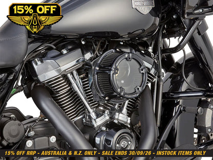 Method Clear Air Cleaner Kit - Black Anodized. Fits CVO Touring 2023up, Street Glide & Road Glide 2024up, Touring 2025up & Softail 2025up