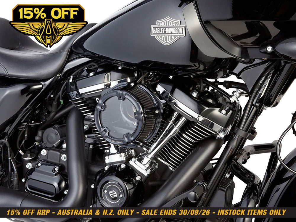 Method Clear Air Cleaner Kit - Black Anodized. Fits CVO Touring 2023up, Street Glide & Road Glide 2024up, Touring 2025up & Softail 2025up