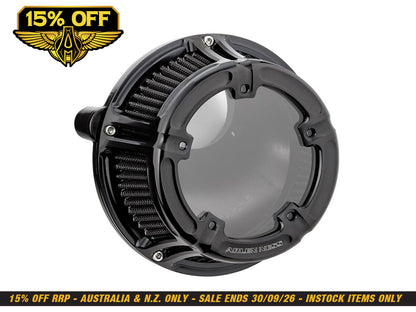 Method Clear Air Cleaner Kit - Black Anodized. Fits CVO Touring 2023up, Street Glide & Road Glide 2024up, Touring 2025up & Softail 2025up