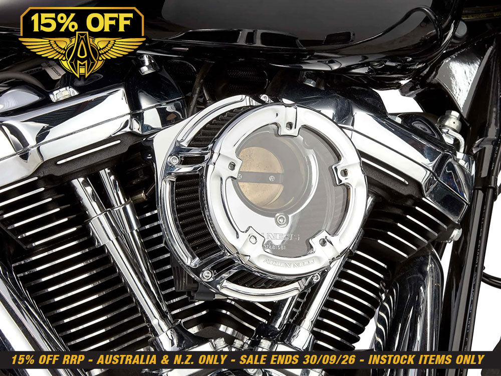 Method Clear Air Cleaner Kit - Chrome. Fits CVO Touring 2023up, Street Glide & Road Glide 2024up, Touring 2025up & Softail 2025up