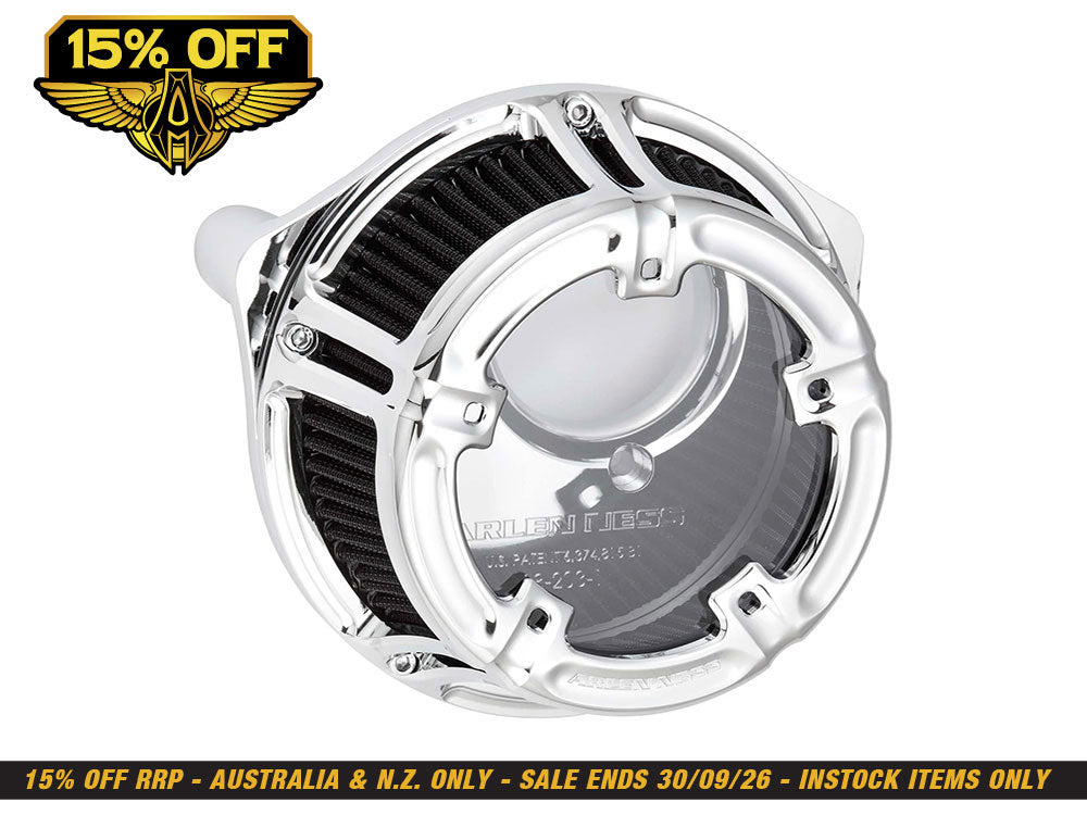 Method Clear Air Cleaner Kit - Chrome. Fits CVO Touring 2023up, Street Glide & Road Glide 2024up, Touring 2025up & Softail 2025up
