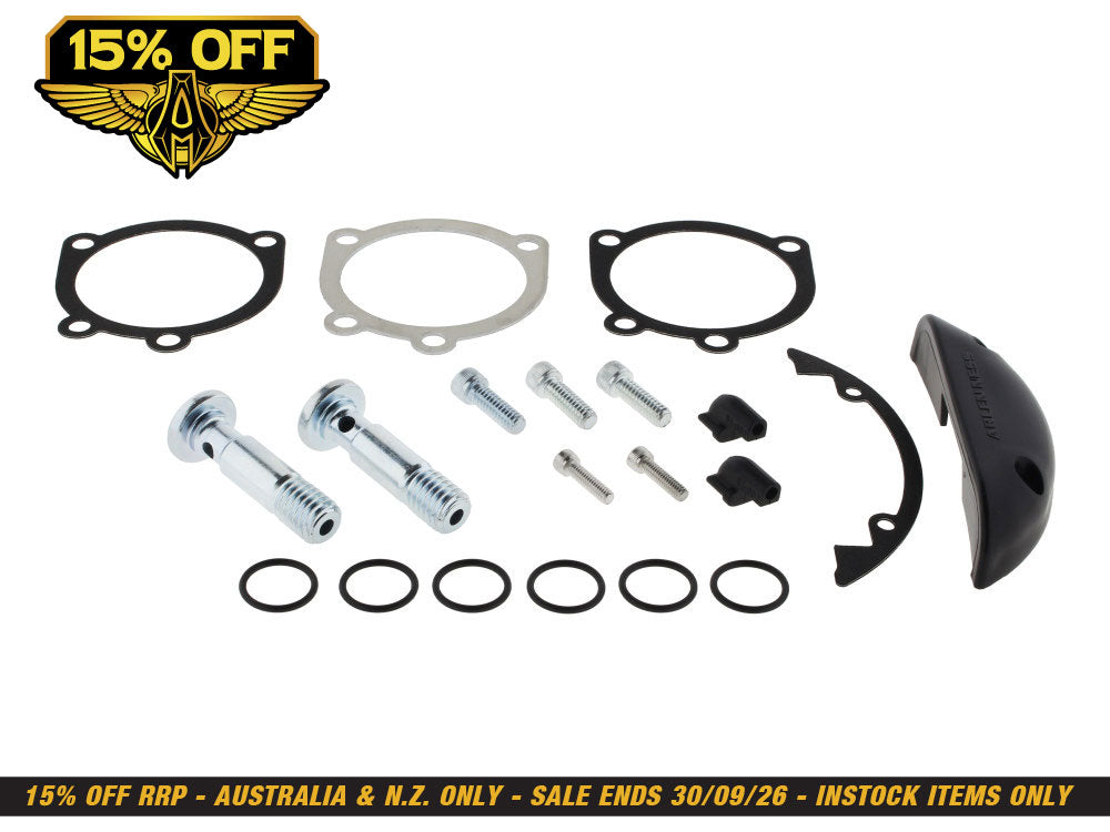 Inverted Air Cleaner Hardware Kit - Black. Fits Sportster 1988-2021.
