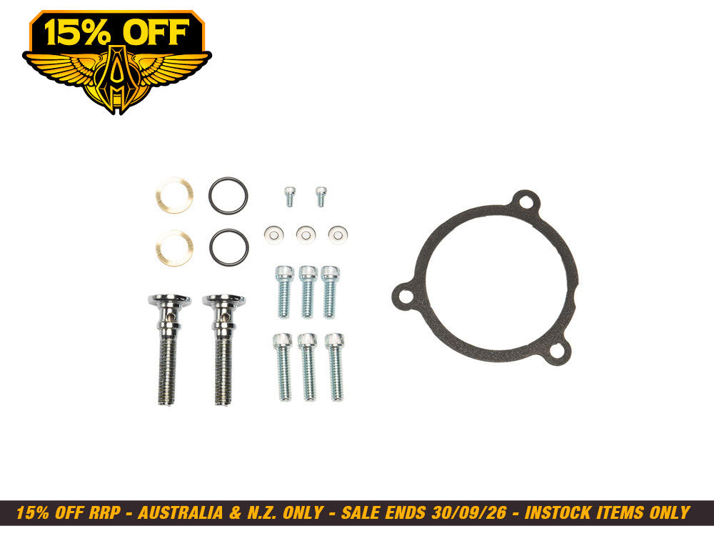 Monster/Velocity Air Cleaner Hardware Kit. Fits Touring 2017up & Softail 2018up.