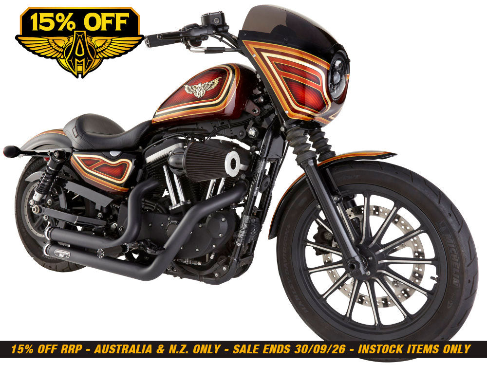 90deg Monster Sucker Air Cleaner Kit - Black. Fits Sportster 1991-2021