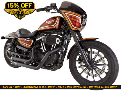 90deg Monster Sucker Air Cleaner Kit - Black. Fits Sportster 1991-2021