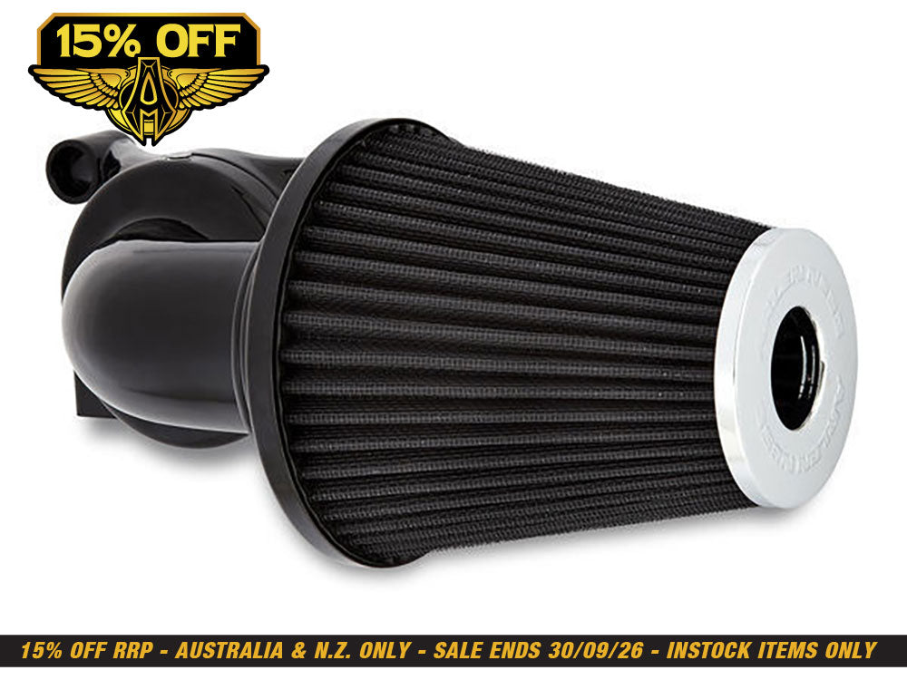90deg Monster Sucker Air Cleaner Kit - Black. Fits Touring 2017-2024 & Softail 2018-2024