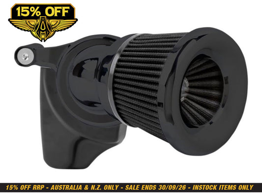 Velocity 65 Degree Air Cleaner Kit - Black. Fits Sportster 1991-2021