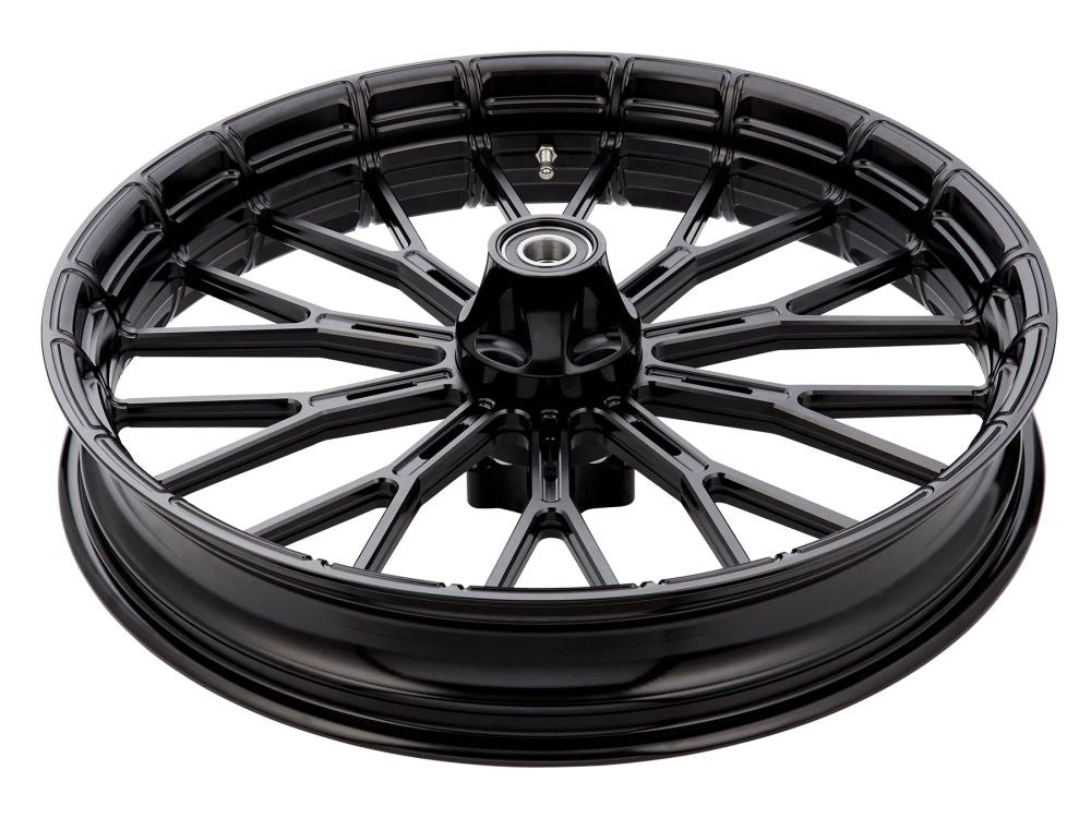 19in. x 3.25in. & 18in. x 5.5in. Y-Spoke Complete Wheel Set - Black. Fits Low Rider S 2020up & Low Rider ST 2022up