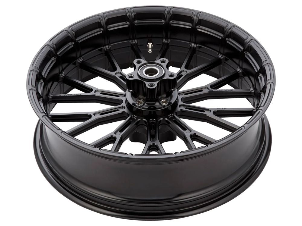 19in. x 3.25in. & 18in. x 5.5in. Y-Spoke Complete Wheel Set - Black. Fits Low Rider S 2020up & Low Rider ST 2022up